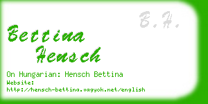 bettina hensch business card